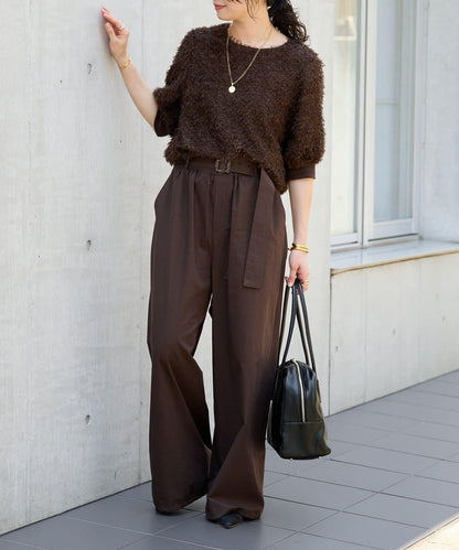 【收納力◎】長把手皮質波士頓包