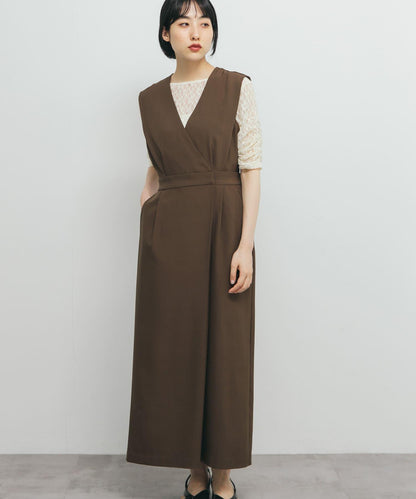 裹身連衣裙式揹帶裙