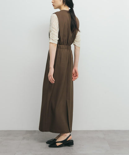 裹身連衣裙式揹帶裙