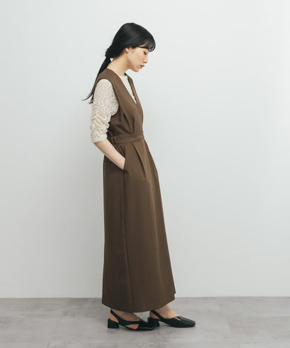 裹身連衣裙式揹帶裙