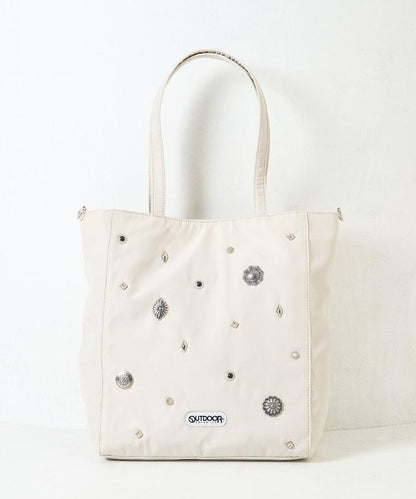 聯名 2WAY 鉚釘托特包/A4尺寸托特包/筆記本電腦收納可