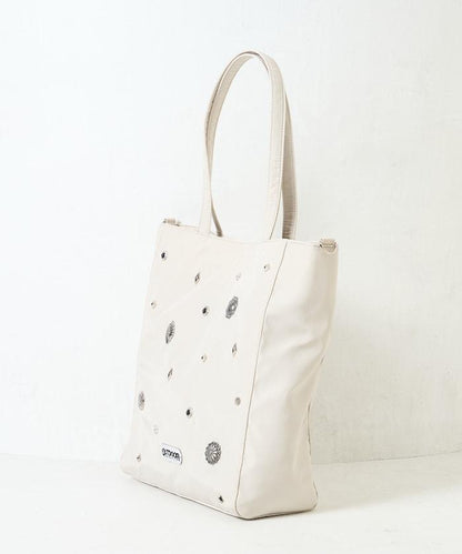 聯名 2WAY 鉚釘托特包/A4尺寸托特包/筆記本電腦收納可