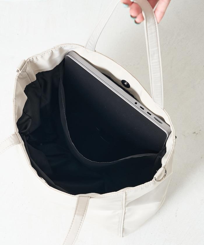 聯名 2WAY 鉚釘托特包/A4尺寸托特包/筆記本電腦收納可