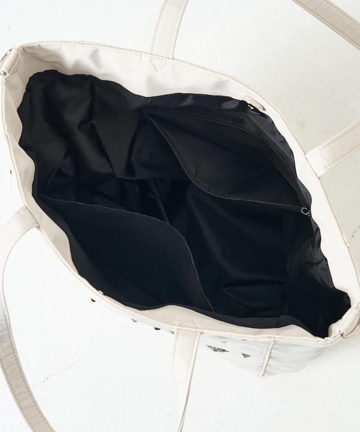 聯名 2WAY 鉚釘托特包/A4尺寸托特包/筆記本電腦收納可