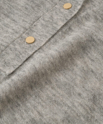 【La boutique BonBon】馬海毛混紡透視針織POLO衫