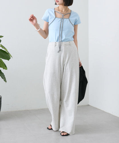 【神秘】配色領圈短袖T恤