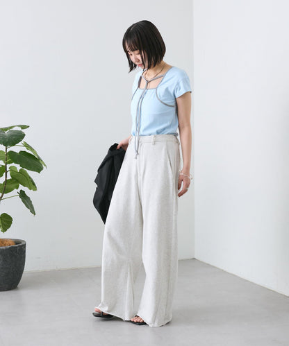 【神秘】配色領圈短袖T恤