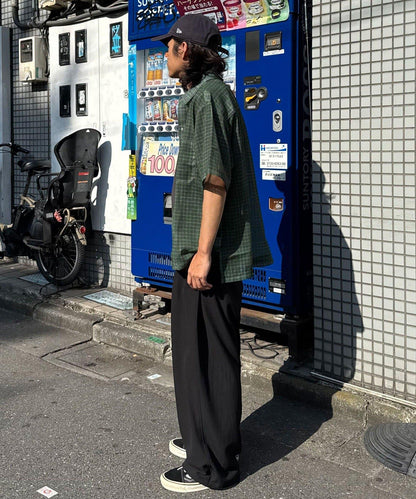 網眼拼花短袖襯衫