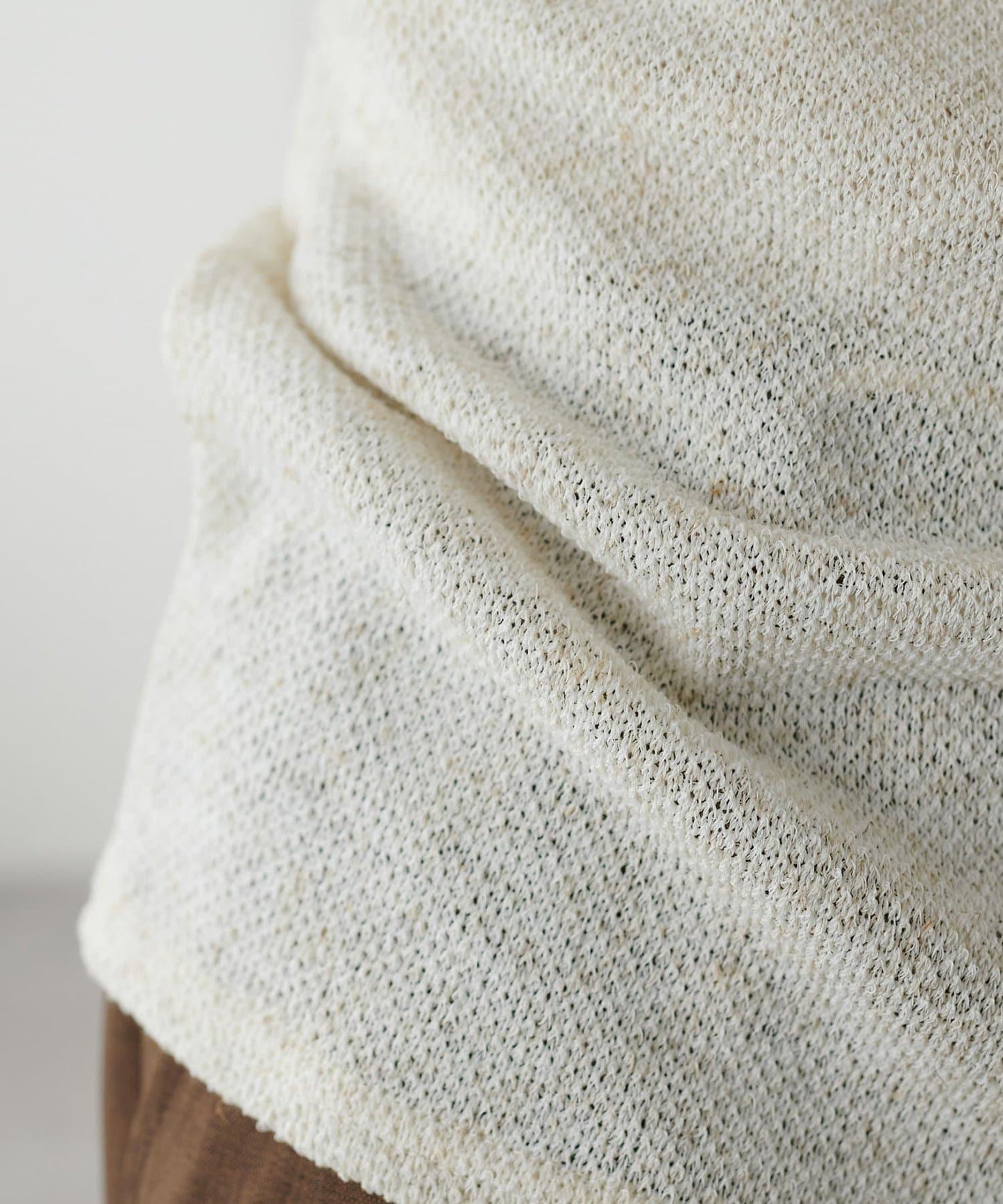 2WAY 單肩五分袖 針織上衣