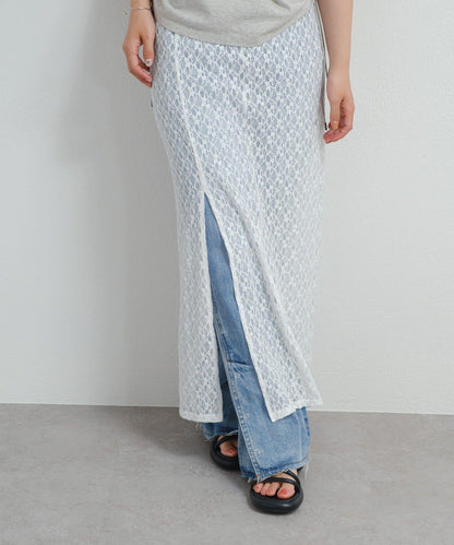 Kastane B 蕾絲開叉半身裙