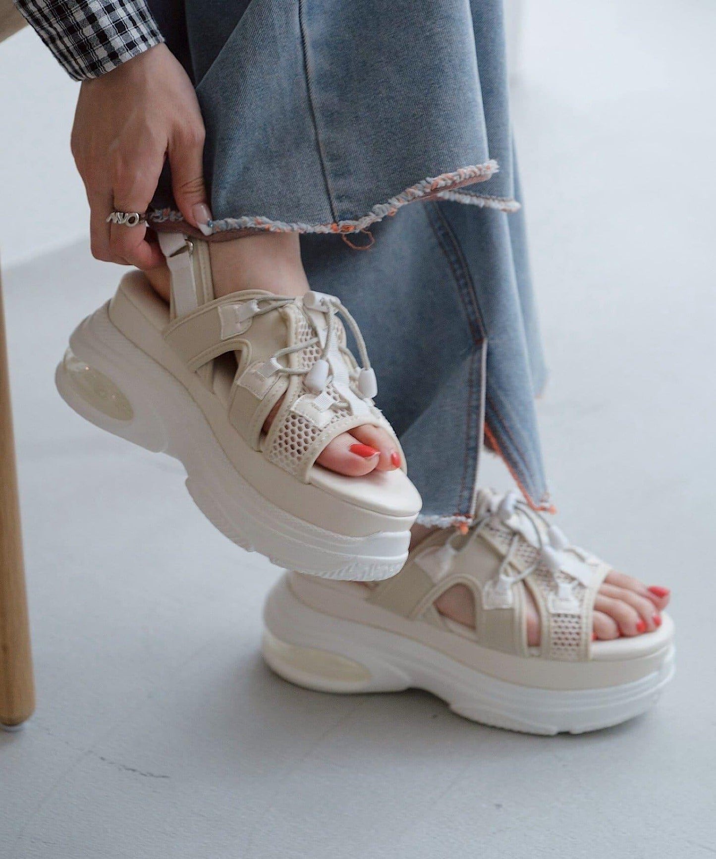 Kastane 厚底 運動鞋底 涼鞋