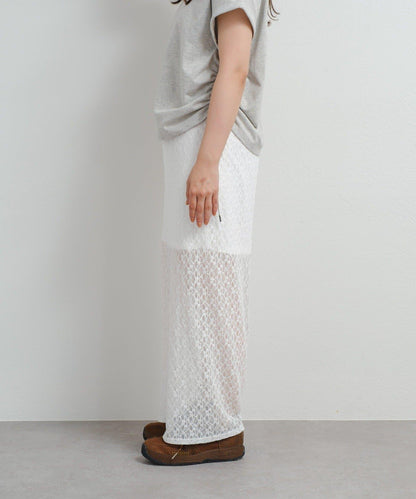 Kastane B 蕾絲開叉半身裙