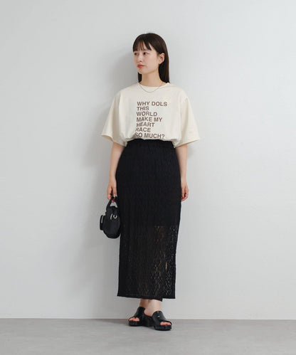 Kastane B 蕾絲開叉半身裙