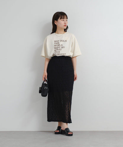 Kastane B 蕾絲開叉半身裙