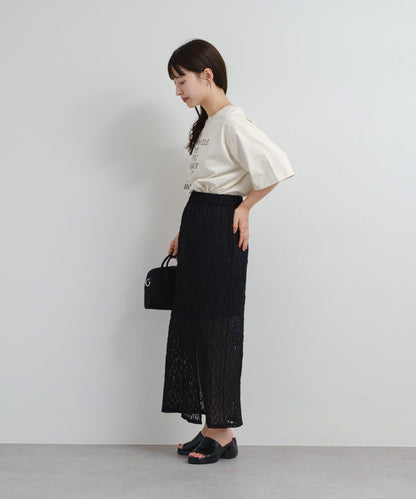 Kastane B 蕾絲開叉半身裙