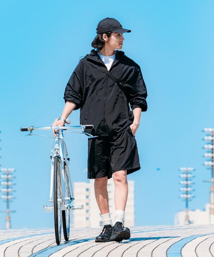 Lawson×FREAK'S STORE 可摺疊尼龍運動短褲 / 羅森FREAK