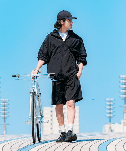 Lawson×FREAK'S STORE 可摺疊尼龍運動短褲 / 羅森FREAK