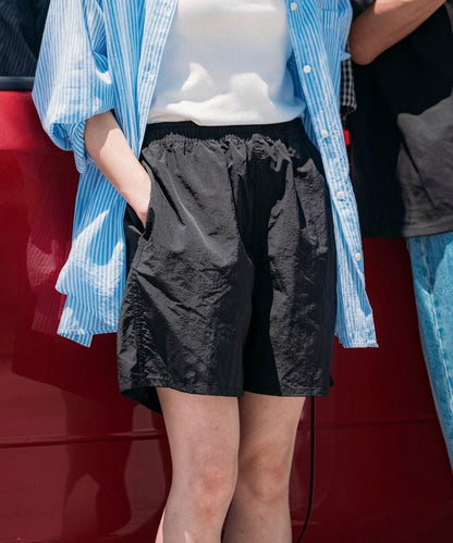 Lawson×FREAK'S STORE 可摺疊尼龍運動短褲 / 羅森FREAK