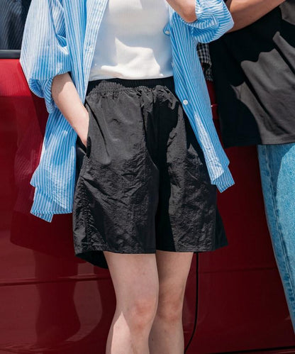 Lawson×FREAK'S STORE 可摺疊尼龍運動短褲 / 羅森FREAK