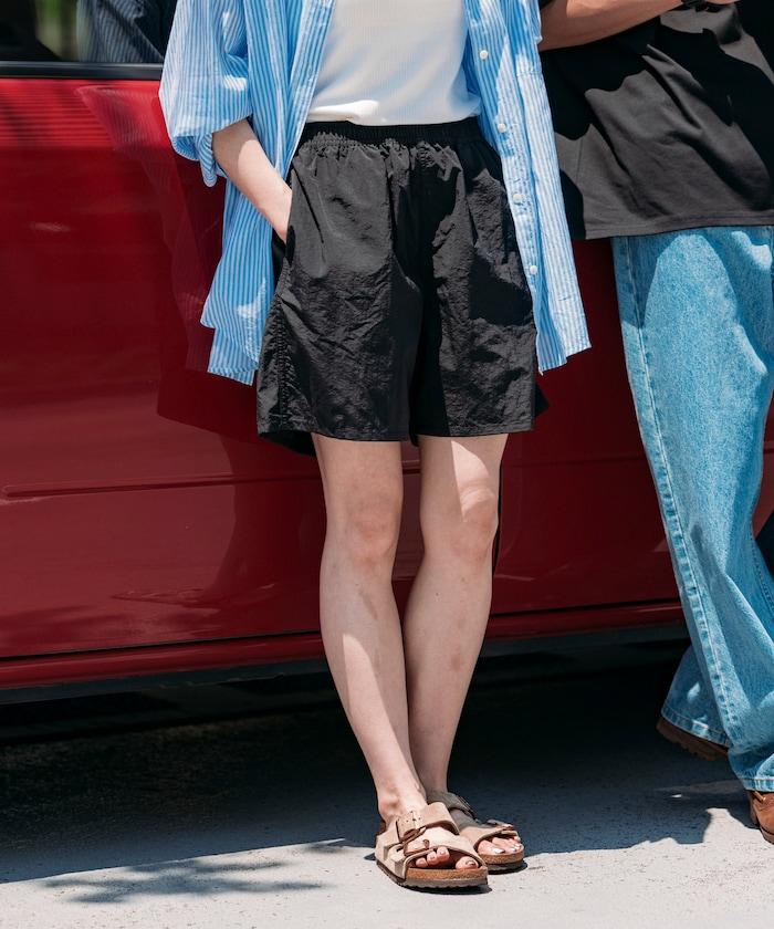 Lawson×FREAK'S STORE 可摺疊尼龍運動短褲 / 羅森FREAK