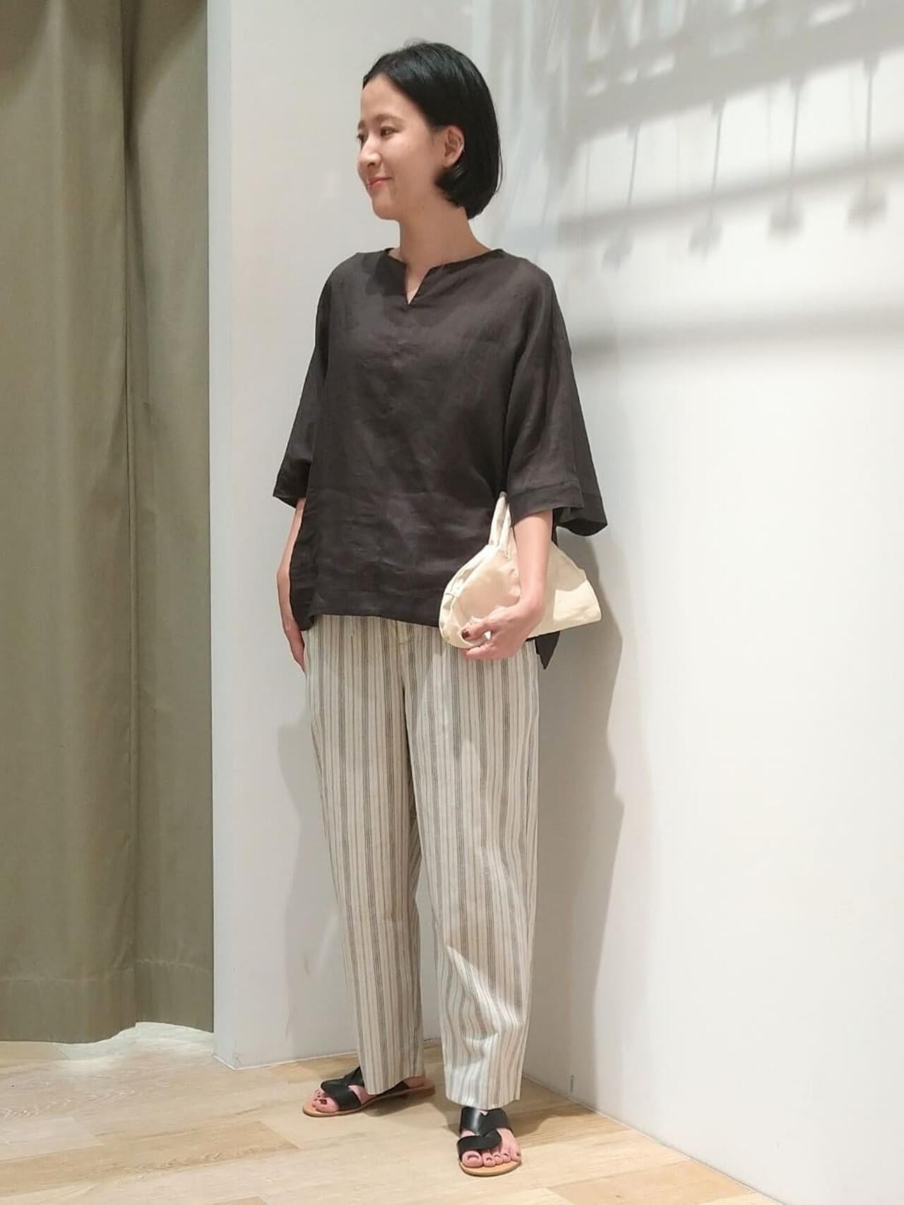 條紋格子褲