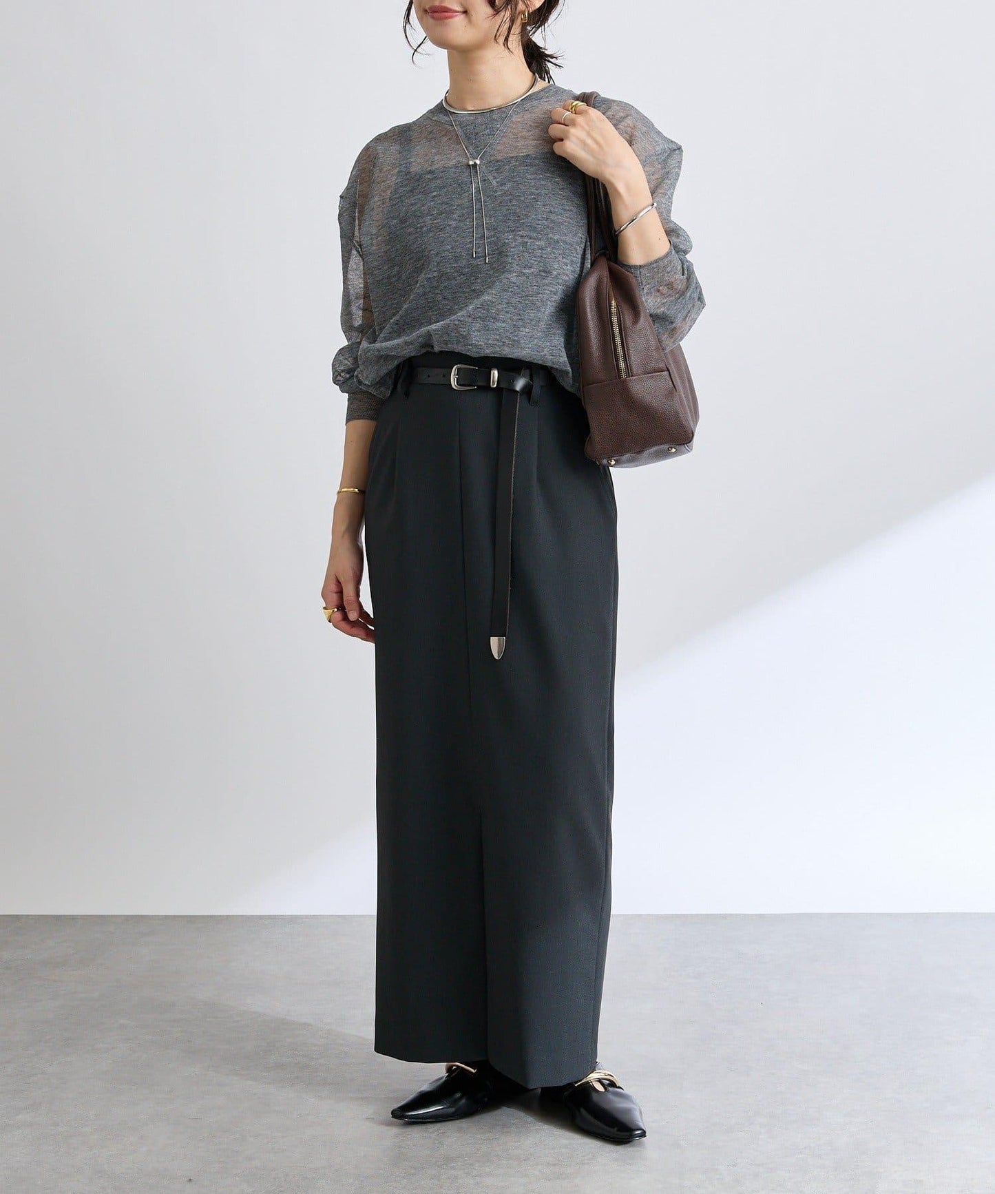 【收納力◎】長把手皮質波士頓包