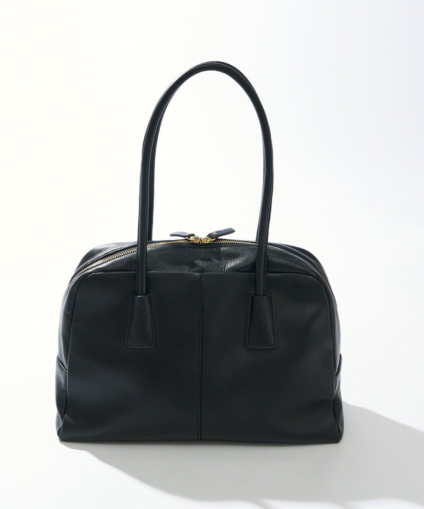 【收納力◎】長把手皮質波士頓包