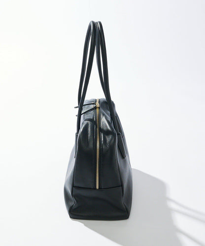 【收納力◎】長把手皮質波士頓包