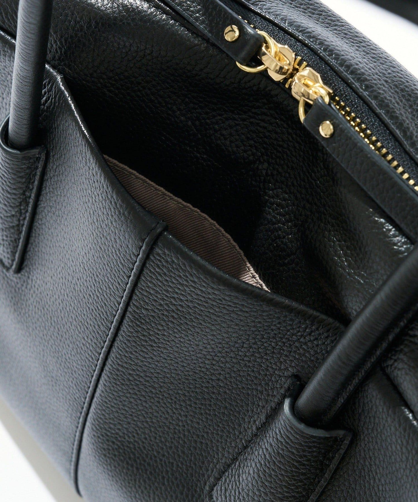 【收納力◎】長把手皮質波士頓包