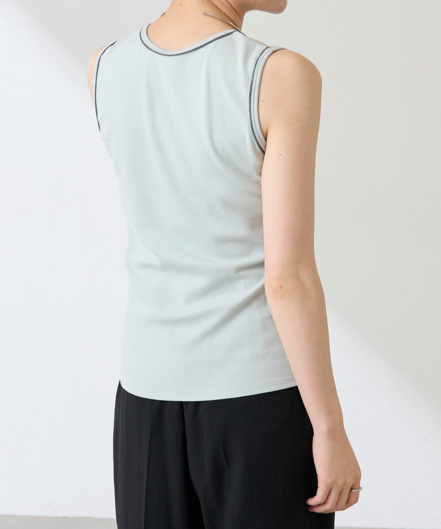 【新款】【C′NOTE/筆記】透明鑲邊背心