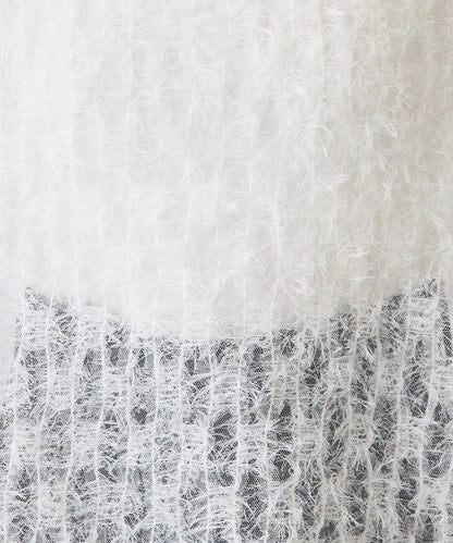 【夏季可穿著的七分袖】流蘇透視T恤