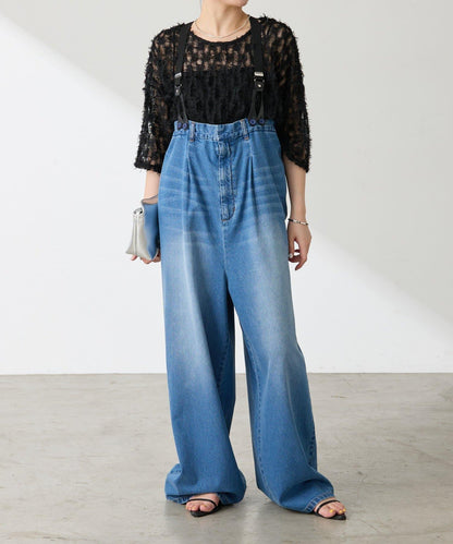 【夏季可穿著的七分袖】流蘇透視T恤