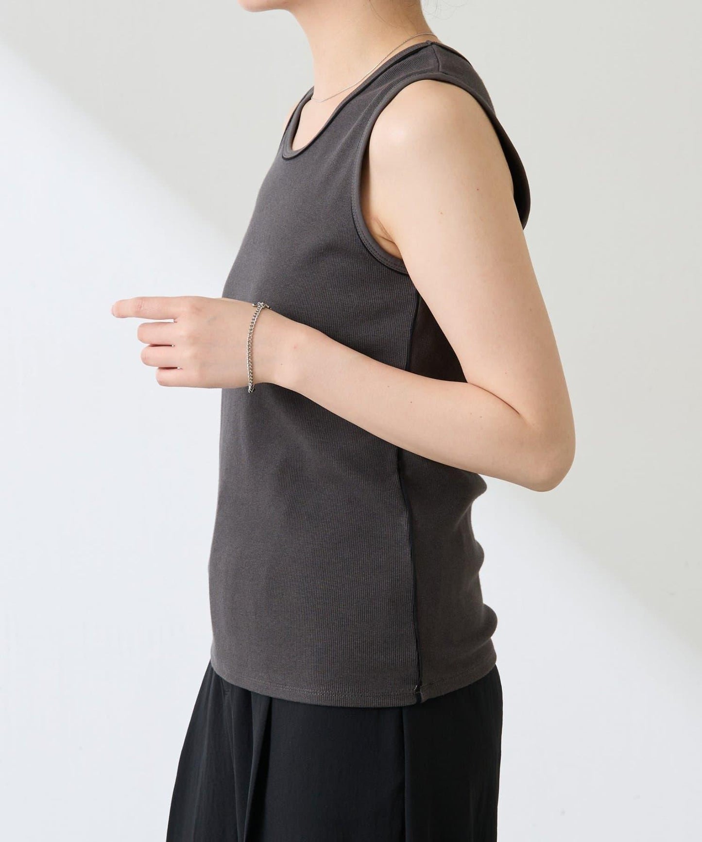 【新款】【C′NOTE/筆記】透明鑲邊背心