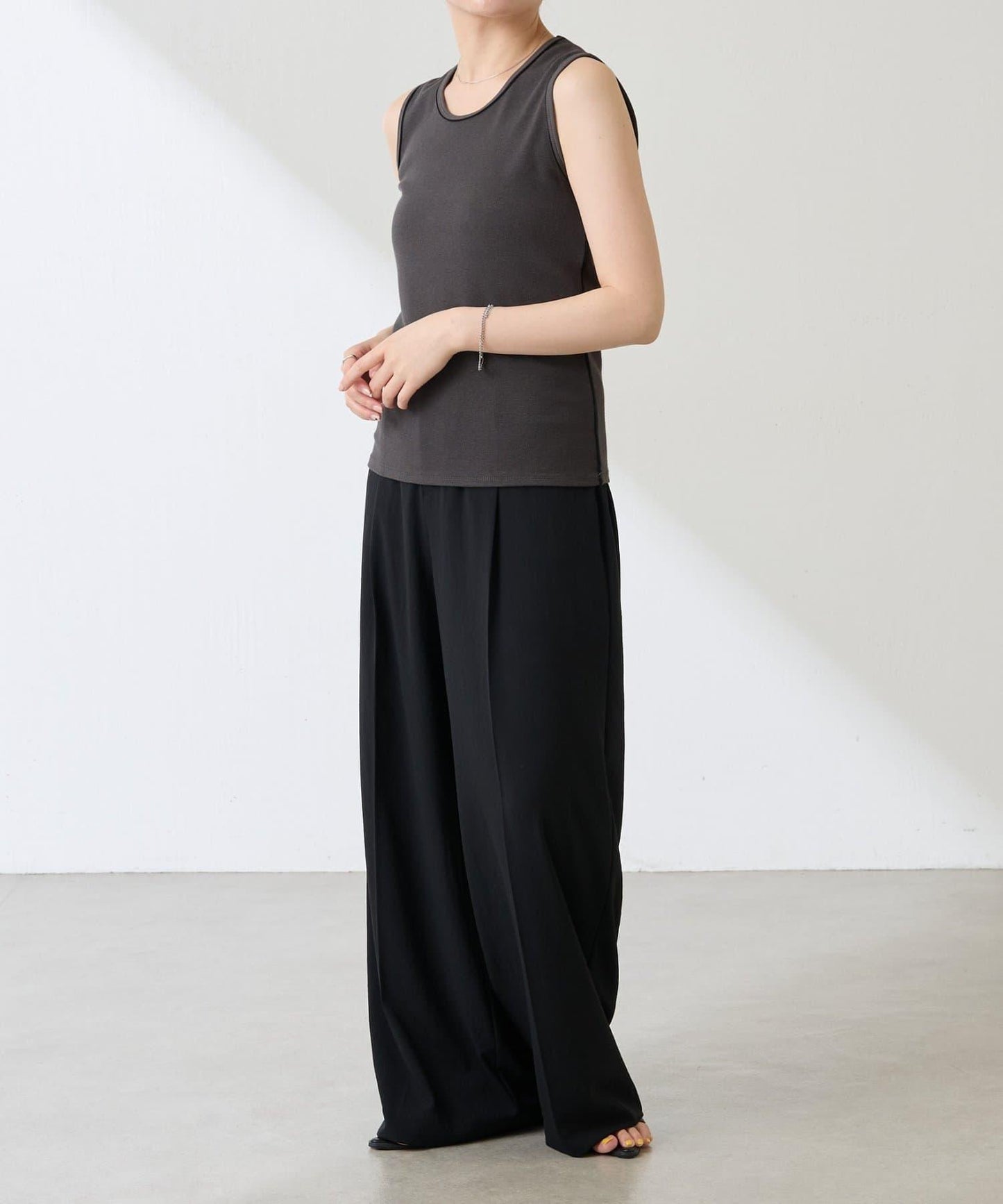 【新款】【C′NOTE/筆記】透明鑲邊背心