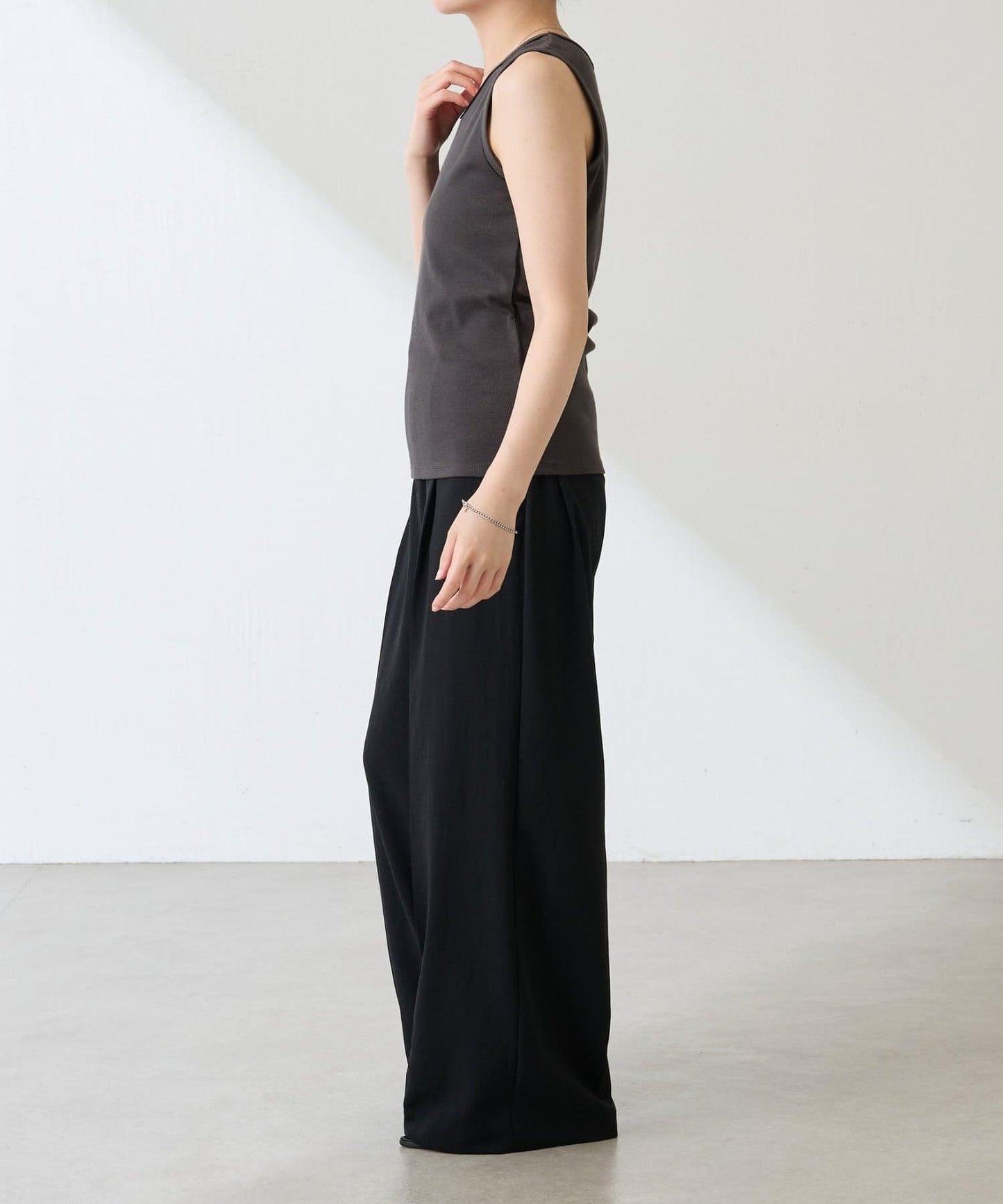 【新款】【C′NOTE/筆記】透明鑲邊背心