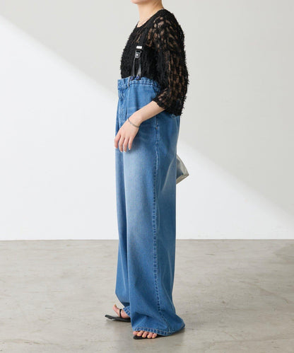 【夏季可穿著的七分袖】流蘇透視T恤