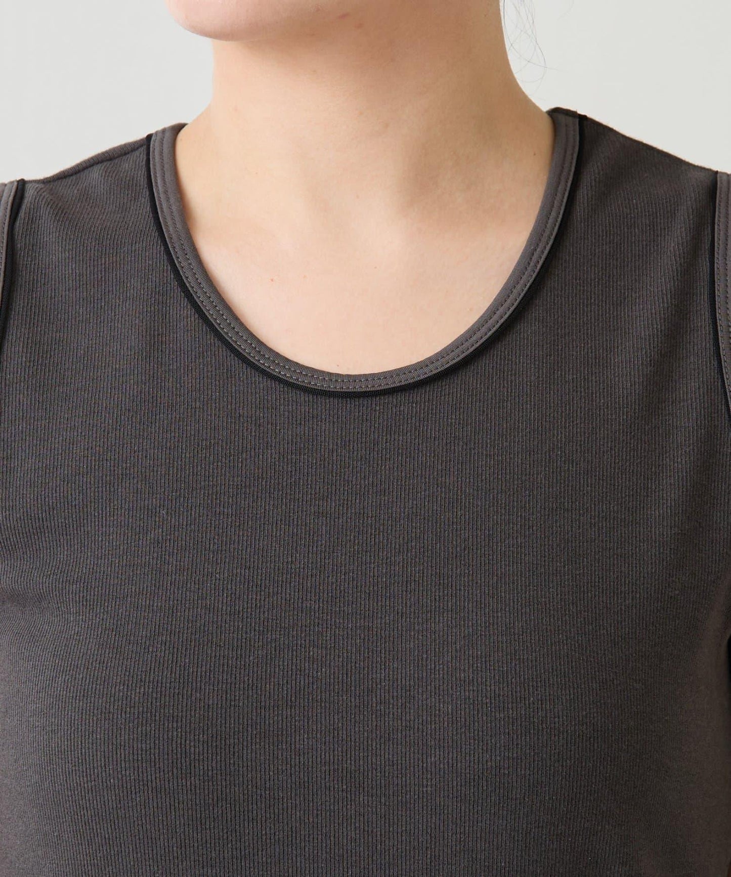 【新款】【C′NOTE/筆記】透明鑲邊背心