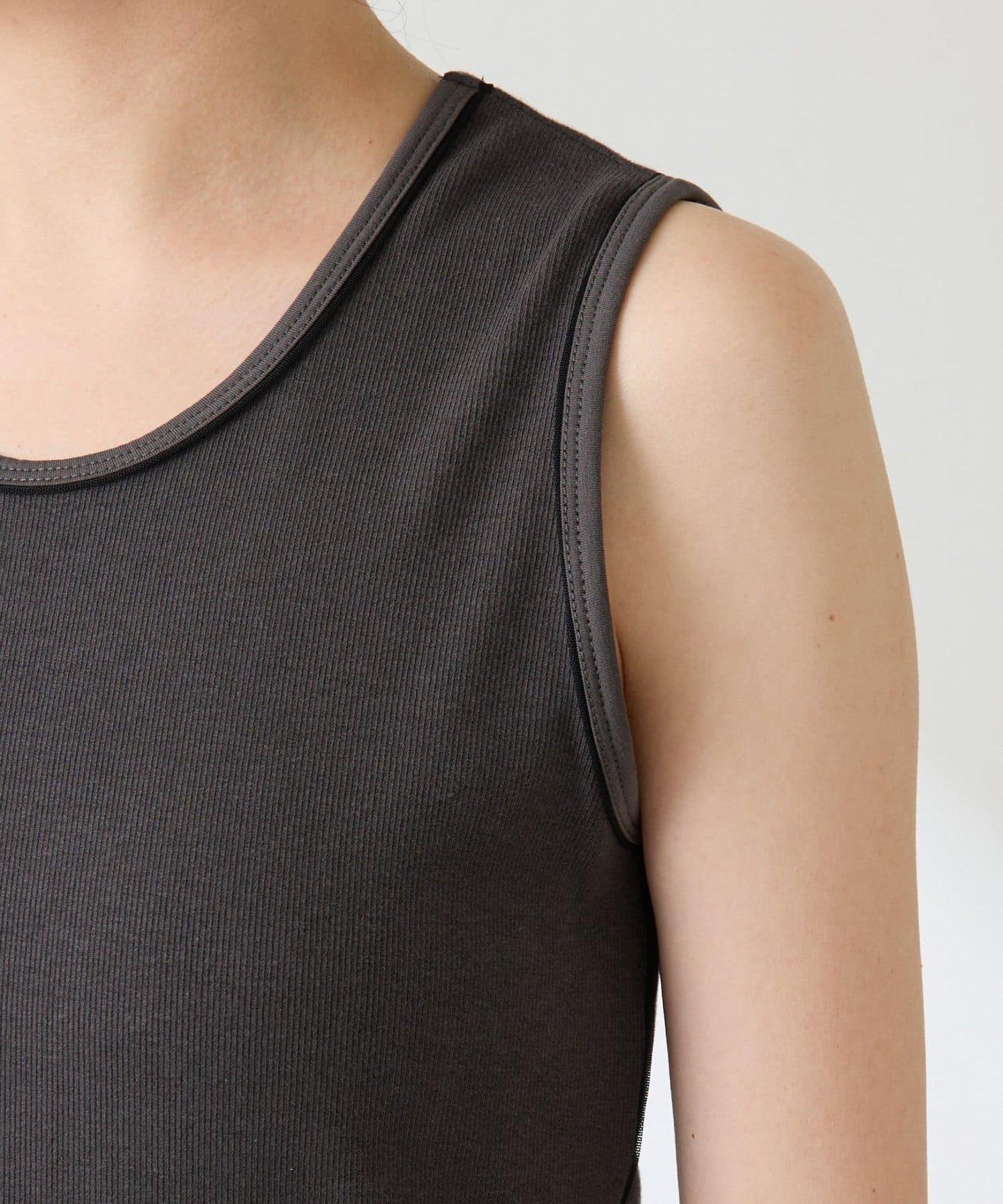 【新款】【C′NOTE/筆記】透明鑲邊背心