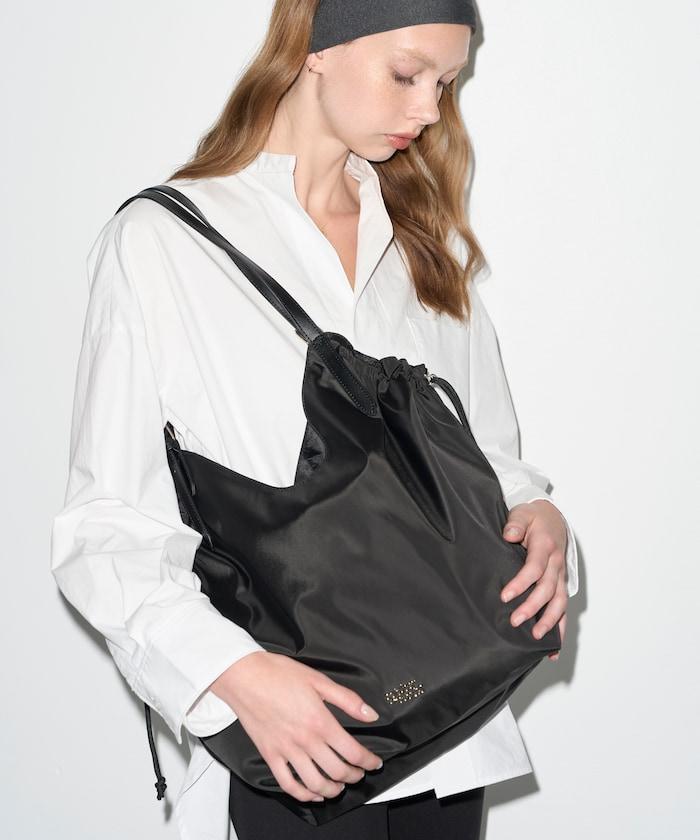 聯名 側邊收褶 托特包