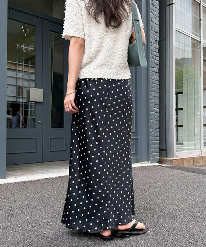 水洗緞點點裙