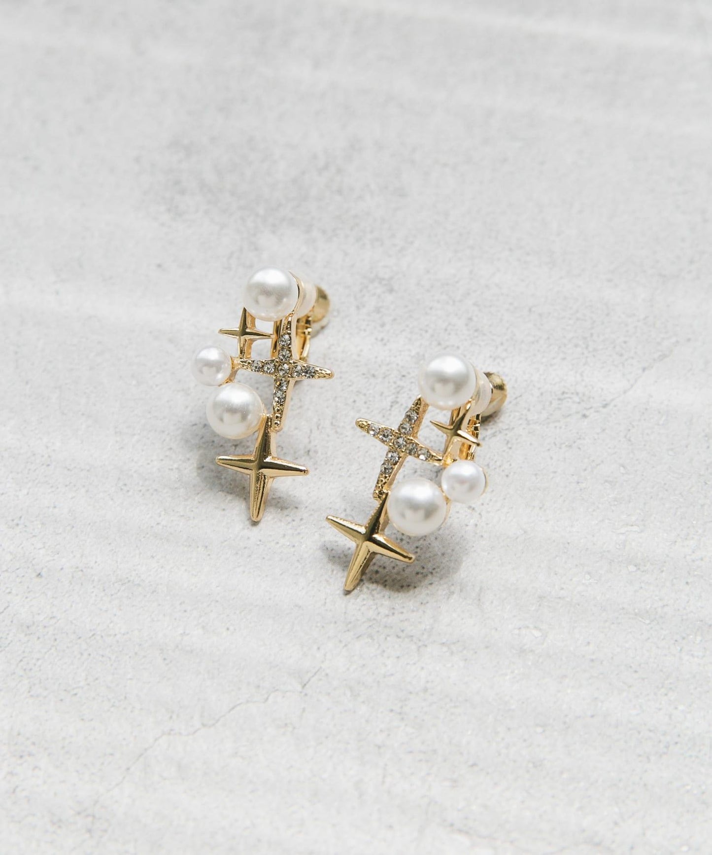 閃耀珍珠寶石耳環