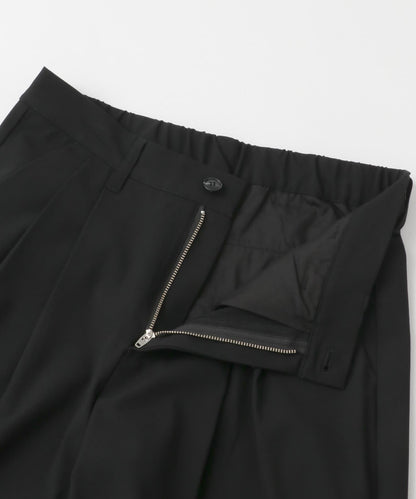 2褶寬鬆喇叭西裝褲