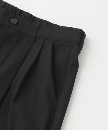 2褶寬鬆喇叭西裝褲