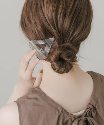 開放式愛心髮夾