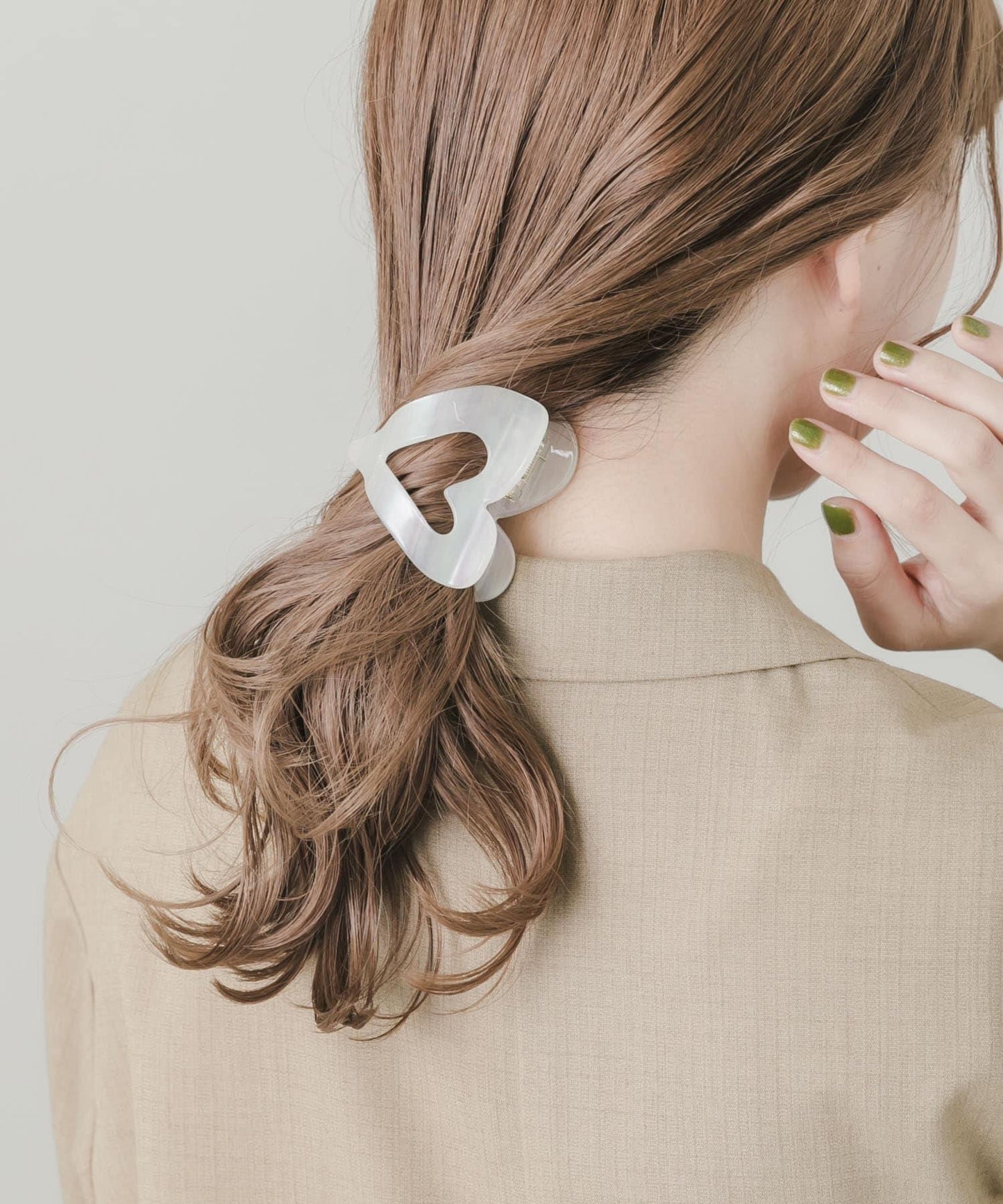 開放式愛心髮夾