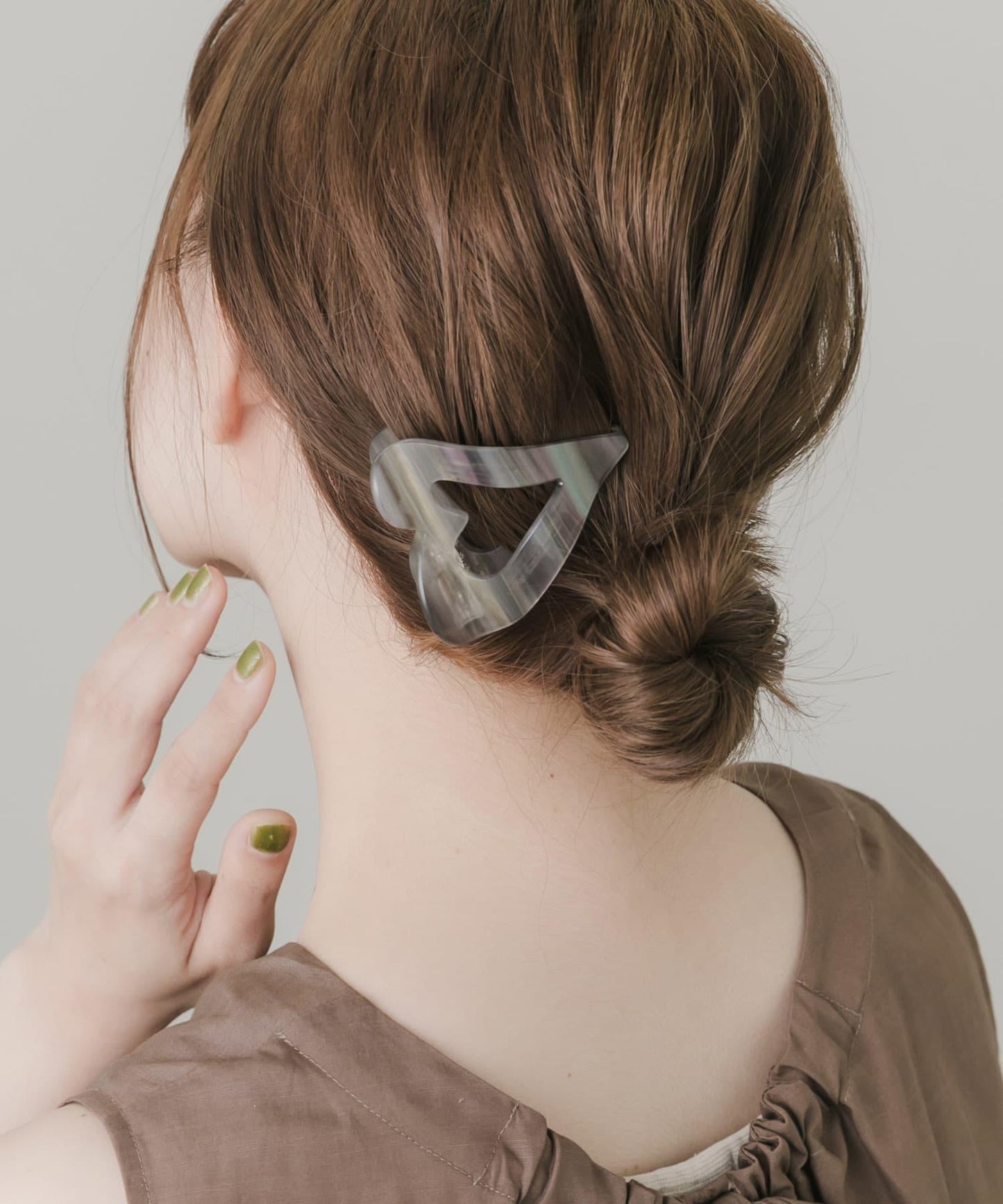 開放式愛心髮夾