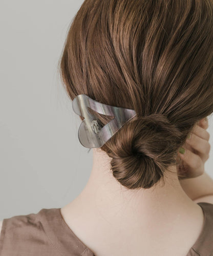 開放式愛心髮夾