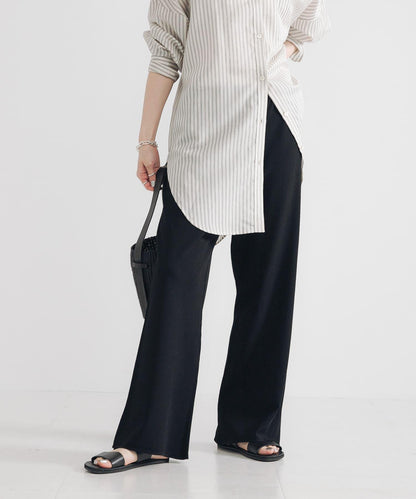 乾爽觸感高密度針織長褲