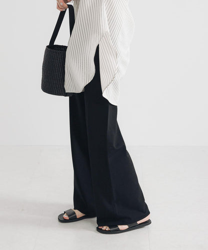 乾爽觸感高密度針織長褲