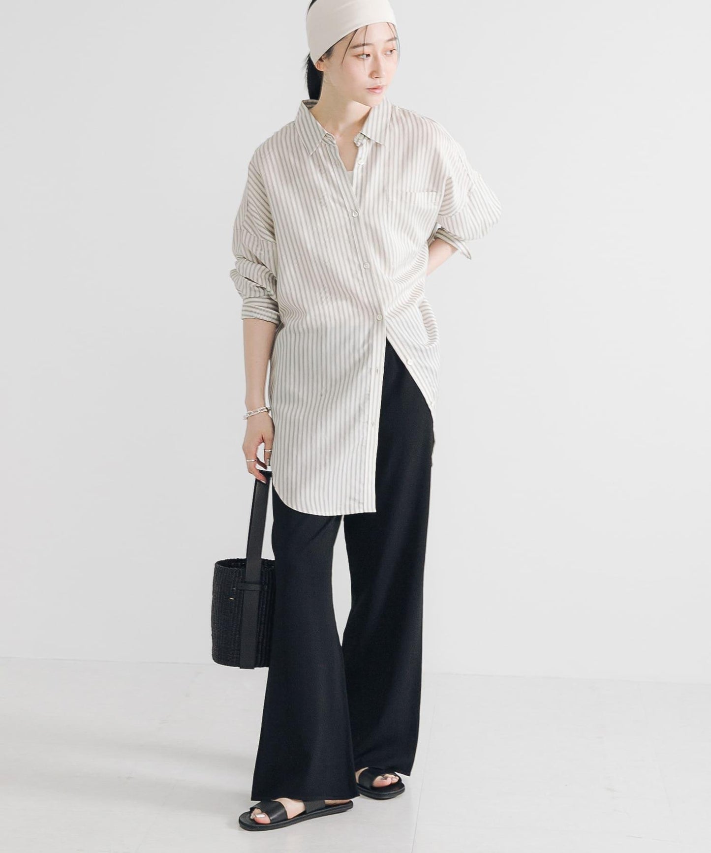 乾爽觸感高密度針織長褲